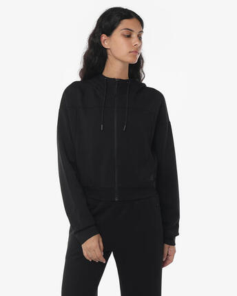 Burgunderfarbenes Damen-Sweatshirt aus synthetischem Material für Fitness
