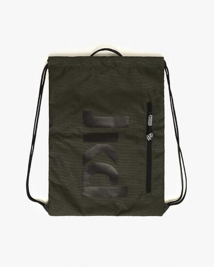 sacca verde mil e nero da uomo e donna in mat. sintetico da fitness