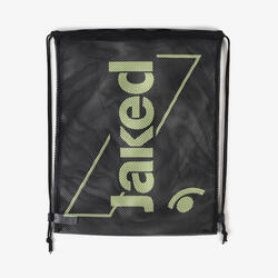 Sac de fitness noir et orange pour homme et femme en matière synthétique