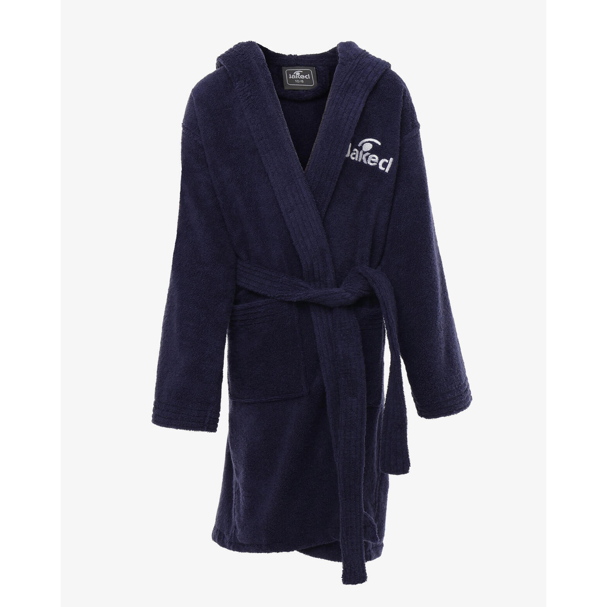 Jaked - Peignoir En Coton Bleu Marine Pour Garçons Et Filles En Éducation Physique - Peignoir De Bain - Bleu -  8 À 10 Ans - Decathlon