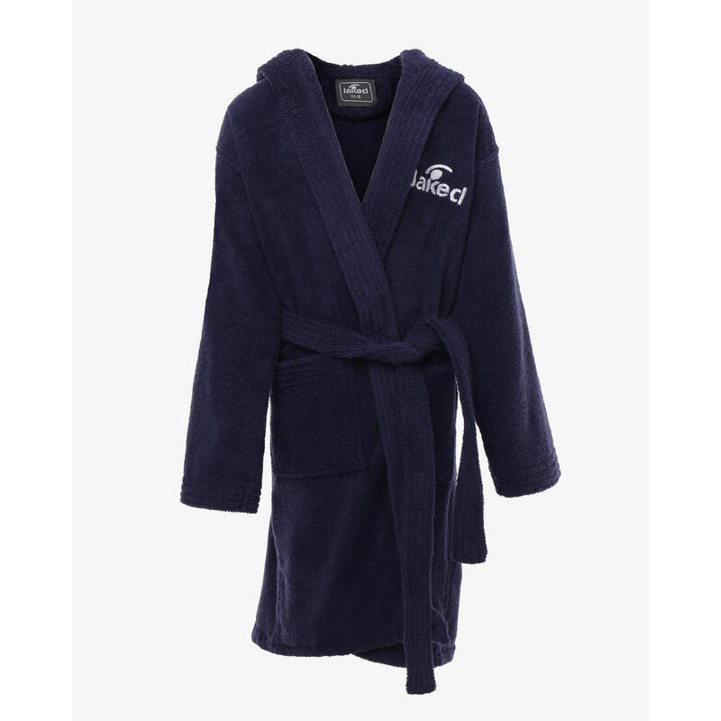 Peignoir en coton bleu marine pour garçons et filles en éducation physique