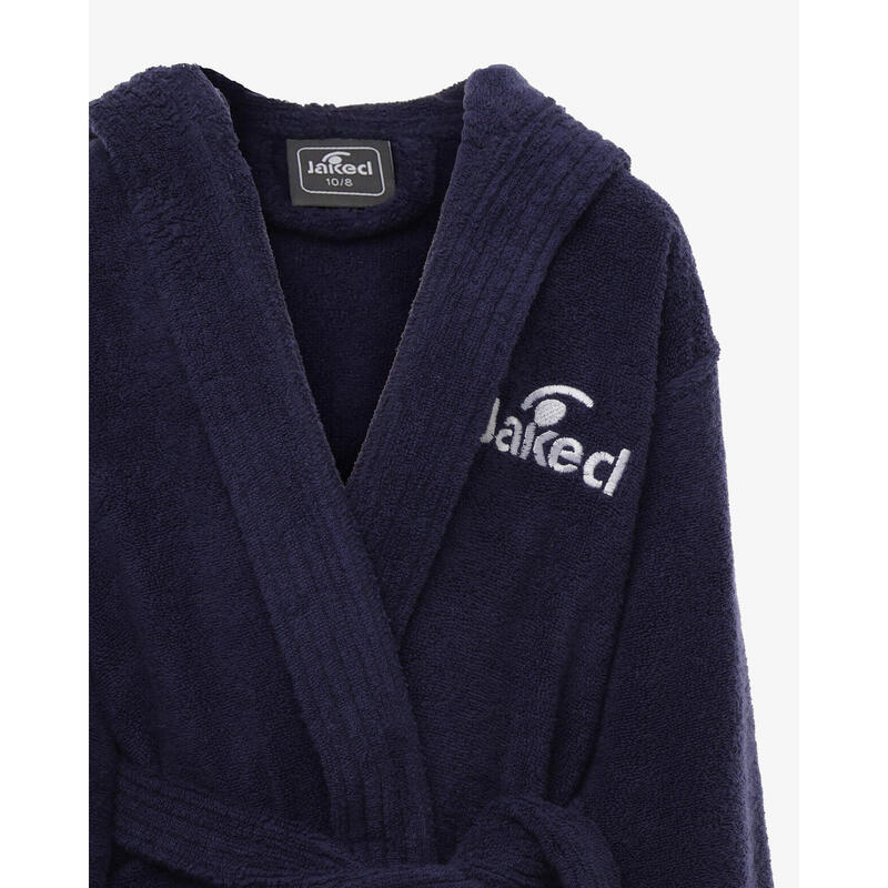 Peignoir en coton bleu marine pour garçons et filles en éducation physique