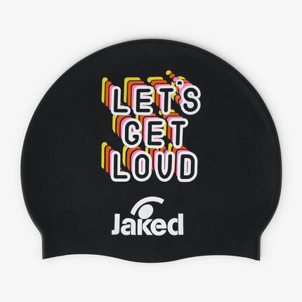 Schwarze Synthetik-Badekappe für Damen und Herren