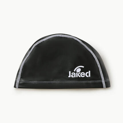 Schwarze Synthetik-Badekappe für Damen und Herren