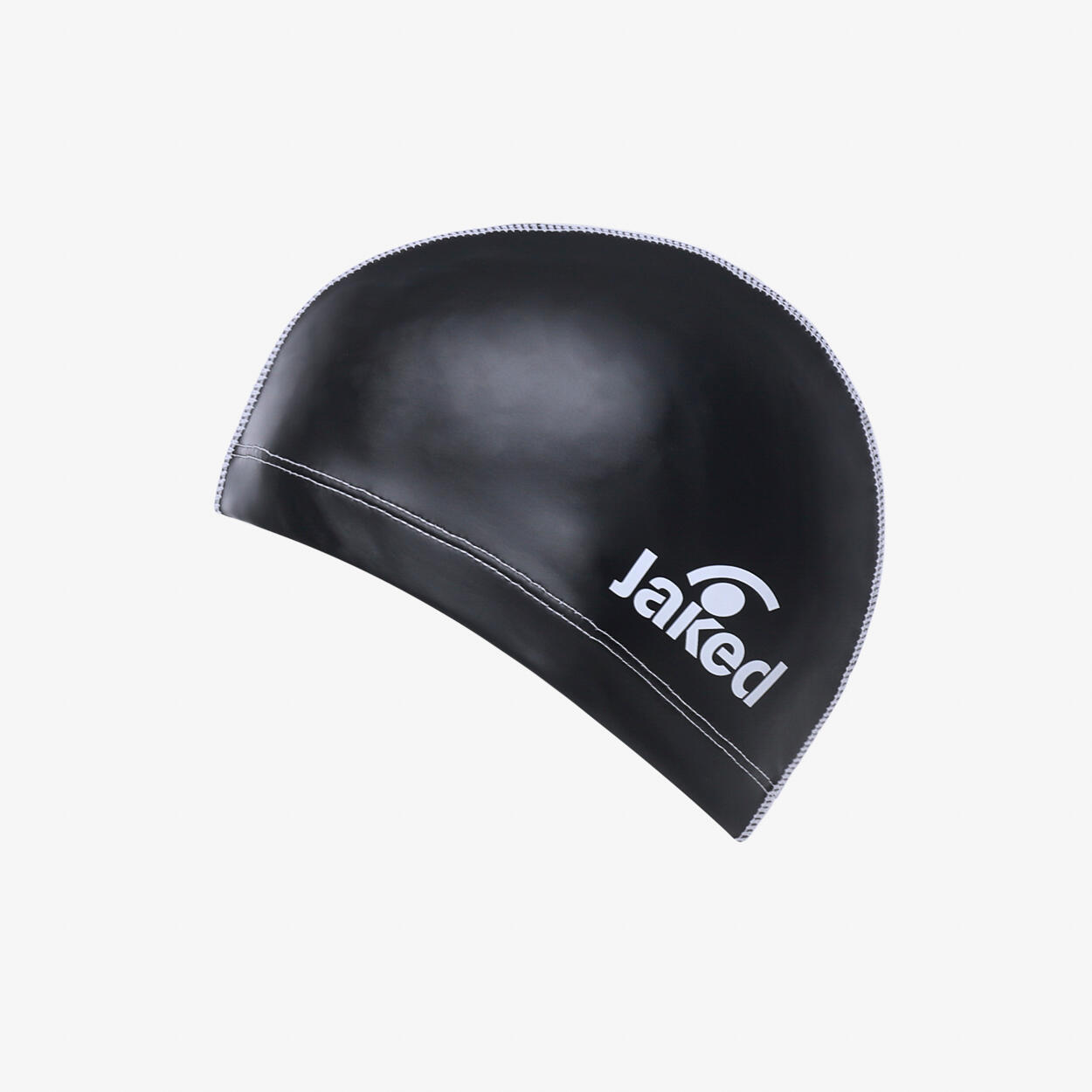 Gorro de baño sintético negro para hombre y mujer. 3/3