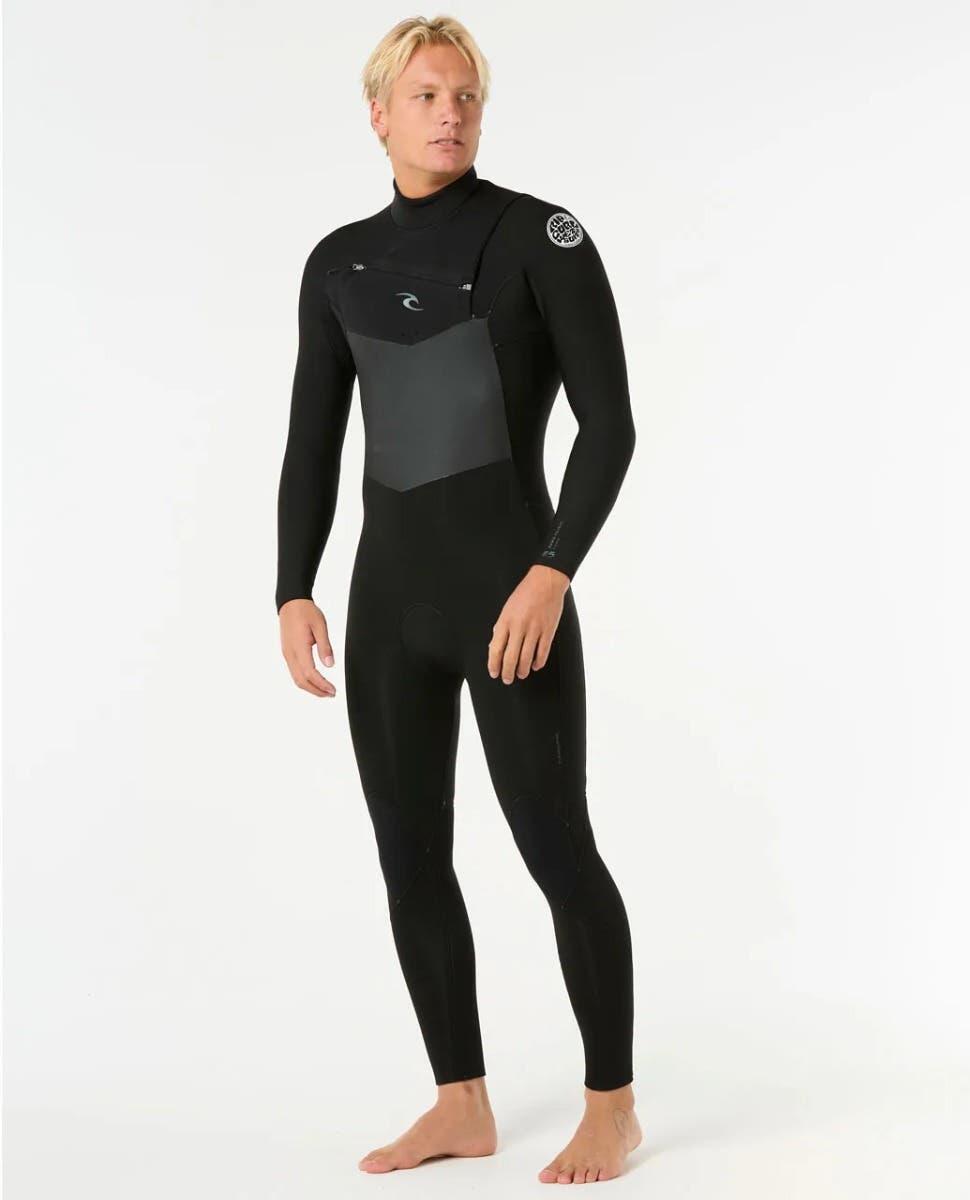 Fato de mergulho para homem Rip curl Dawn patrol 43gb st em preto 1/3