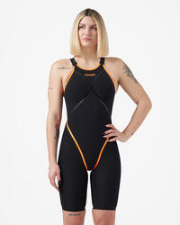 maillot de bain synthétique noir pour femme