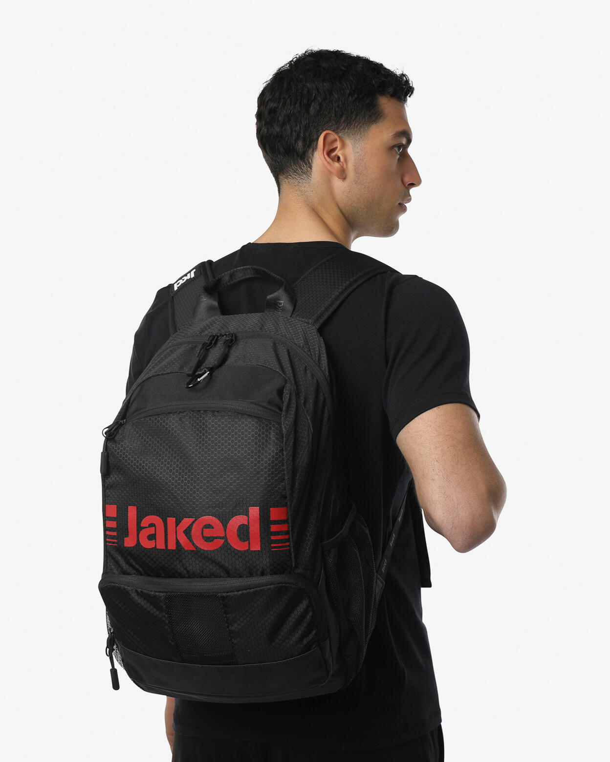 Sac de fitness noir et rouge pour homme et femme en matière synthétique 2/5
