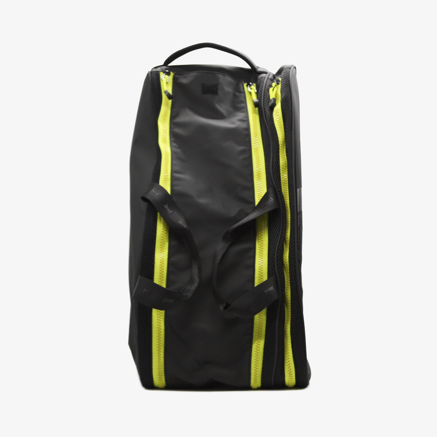 Bolsa de fitness sintética negra y lima para hombre y mujer 2/4