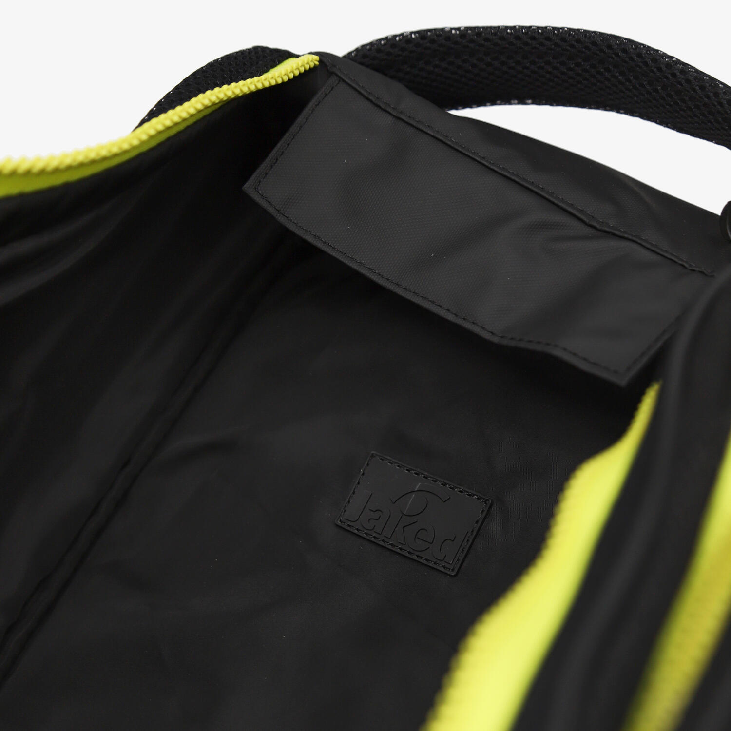 Bolsa de fitness sintética negra y lima para hombre y mujer 4/4