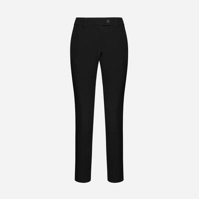 schwarze synthetische Fitnesshose für Damen