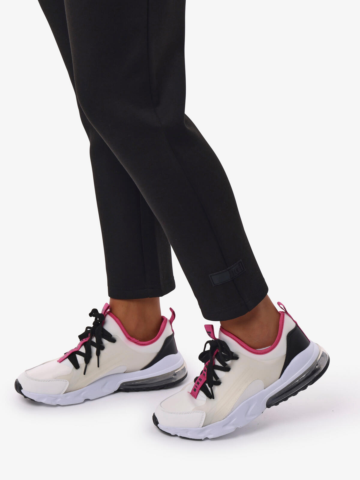 pantaloni  nero da donna in mat. sintetico da fitness 3/5