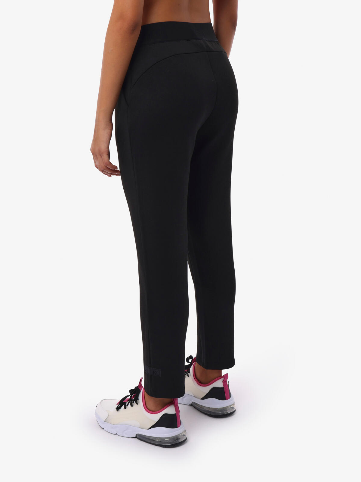 pantaloni  nero da donna in mat. sintetico da fitness 5/5