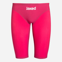 Maillot de bain synthétique noir et jaune pour homme