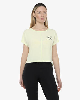 t-shirt peonia da donna in mat. sintetico da fitness