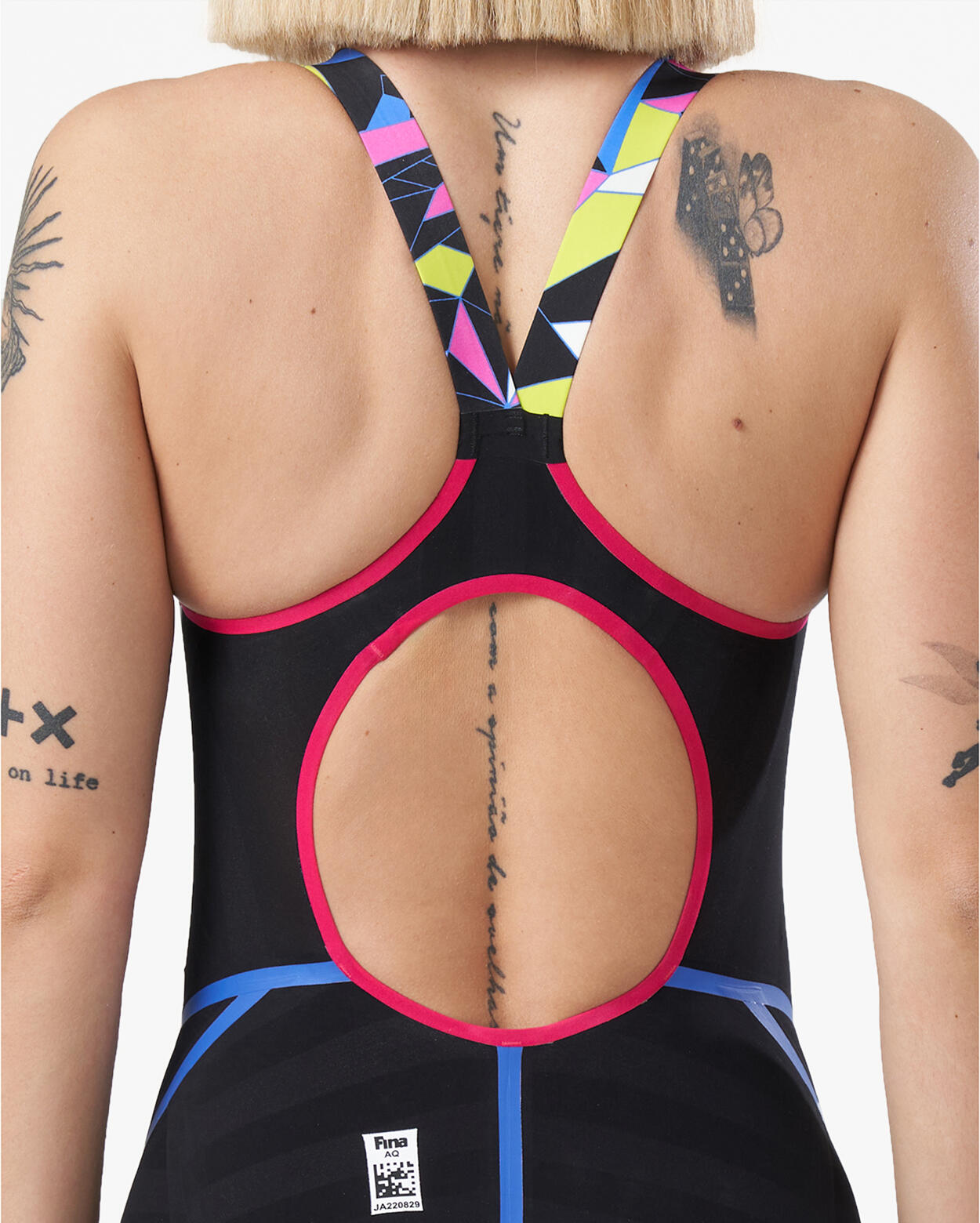 Maillot de baño femme noir et royal en matière synthétique 3/5