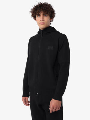 Schwarzes Fitness-Sweatshirt aus Synthetik für Herren