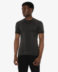 T-shirt de fitness synthétique noir pour homme