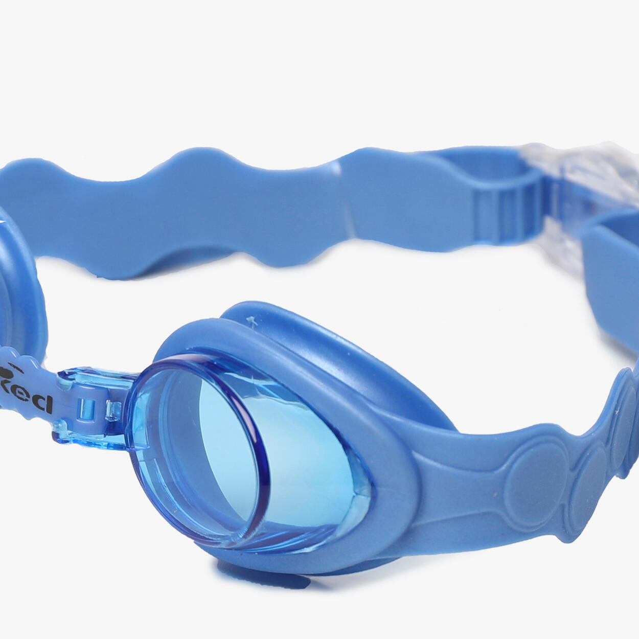 Gafas de natación sintéticas azules para niños y niñas. 4/4