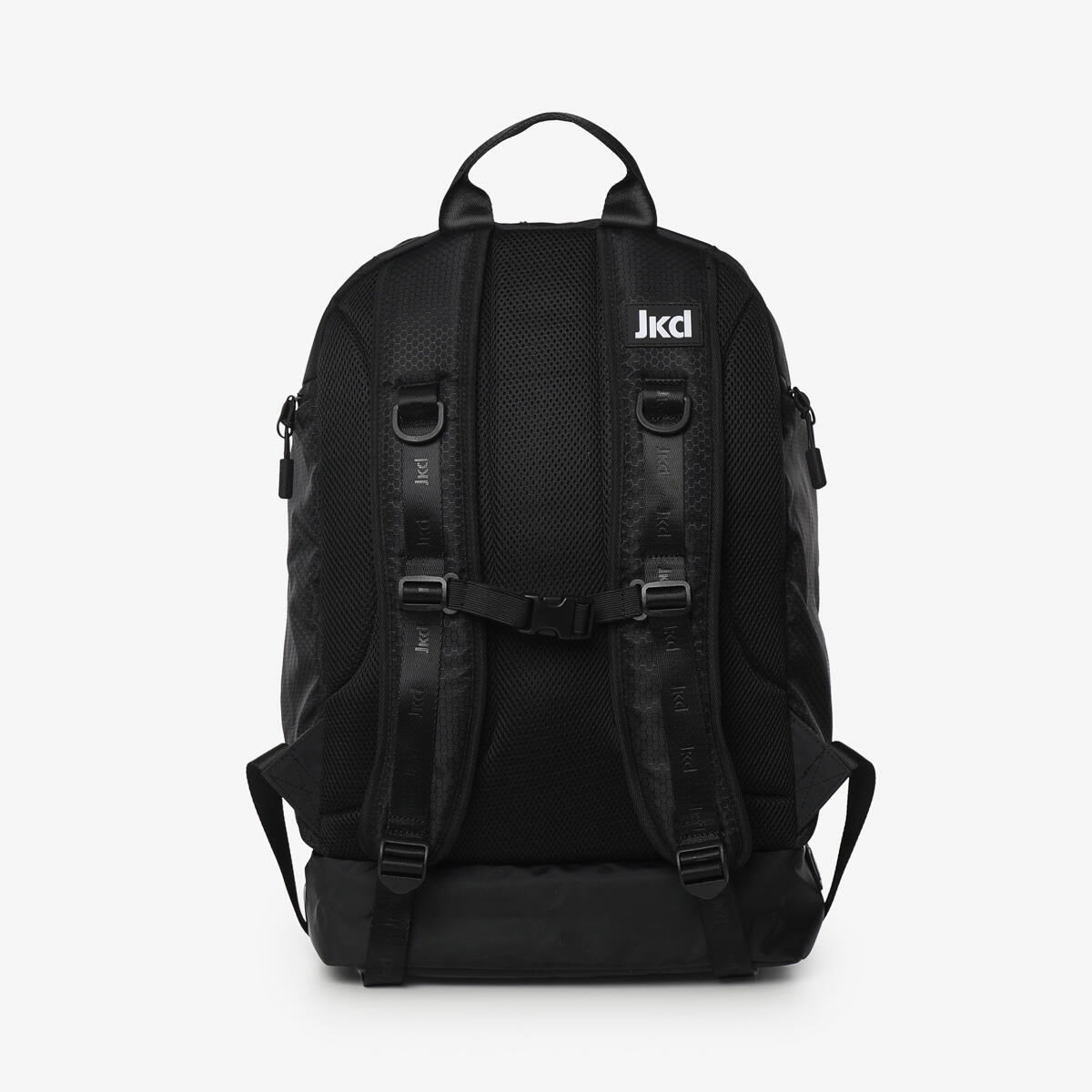 Bolsa de fitness sintética negra y plateada para hombre y mujer. 4/5