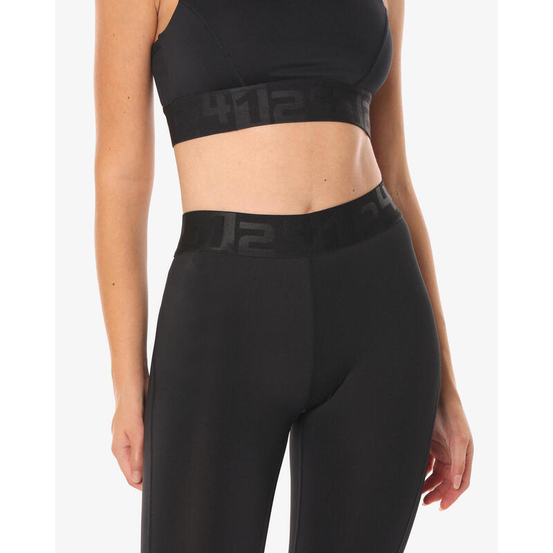 Leggings de fitness synthétiques noirs pour femmes