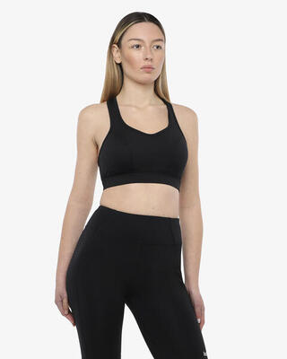 Zwarte synthetische fitness tanktop voor dames