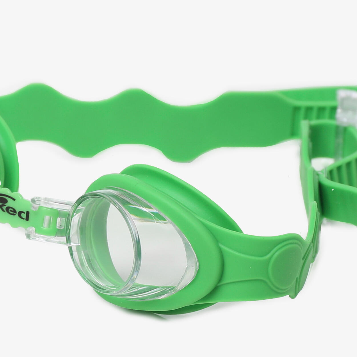 Gafas de natación sintéticas verdes para niños y niñas. 4/4