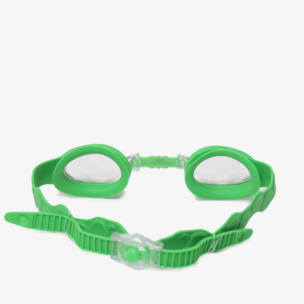 Gafas de natación sintéticas verdes para niños y niñas. 3/4