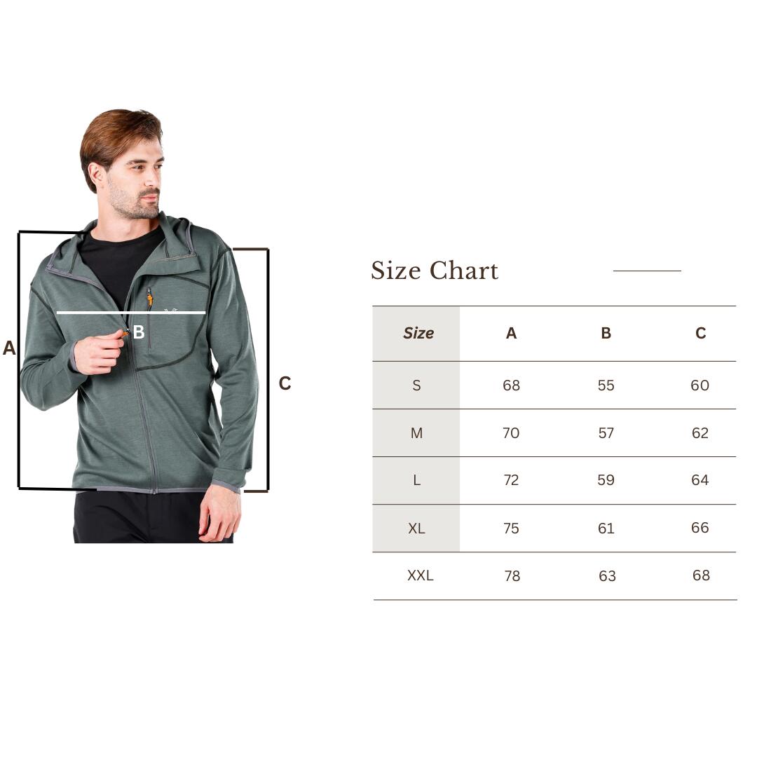 Męska Bluza z Kapturem z 100% Wełny Merino - Maestro/Woolona 2/7