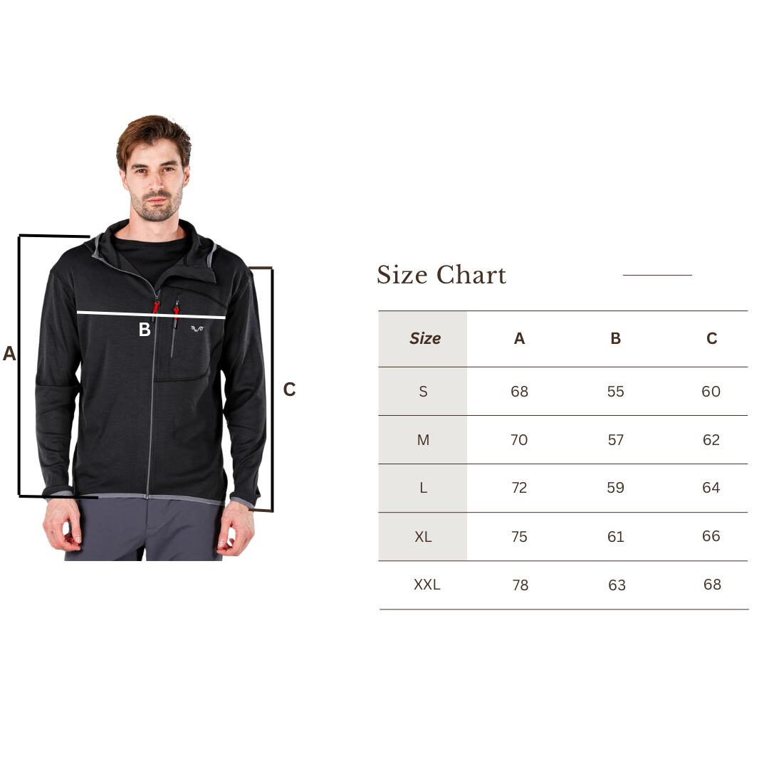 Męska Bluza z Kapturem z 100% Wełny Merino - Maestro/Woolona 2/7