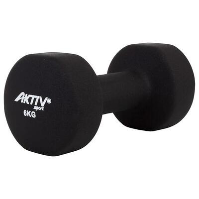 Neopren-Hantel Aktivsport 6 kg schwarz