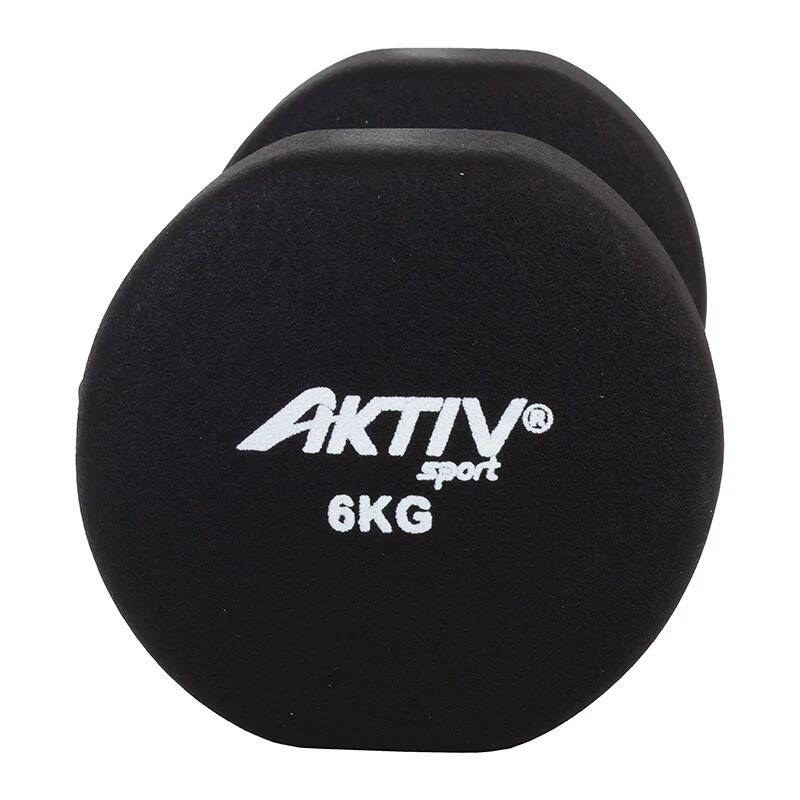 Hantel neoprenowy Aktivsport 6 kg czarny thumbnail