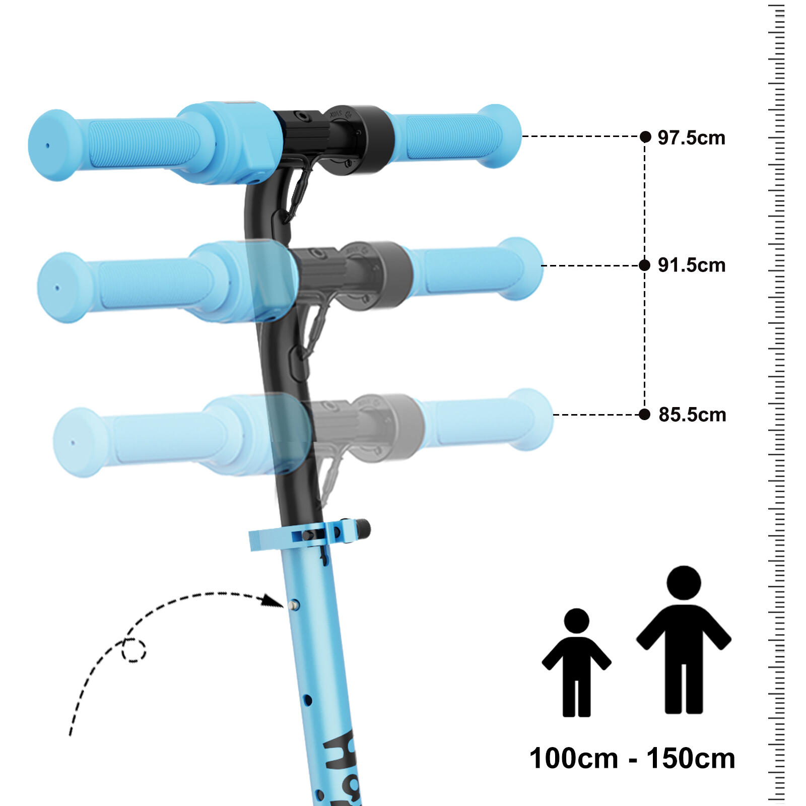 Opvouwbare Elektrische Step voor Kinderen (6-12 Jaar) RCB - R11 4/7