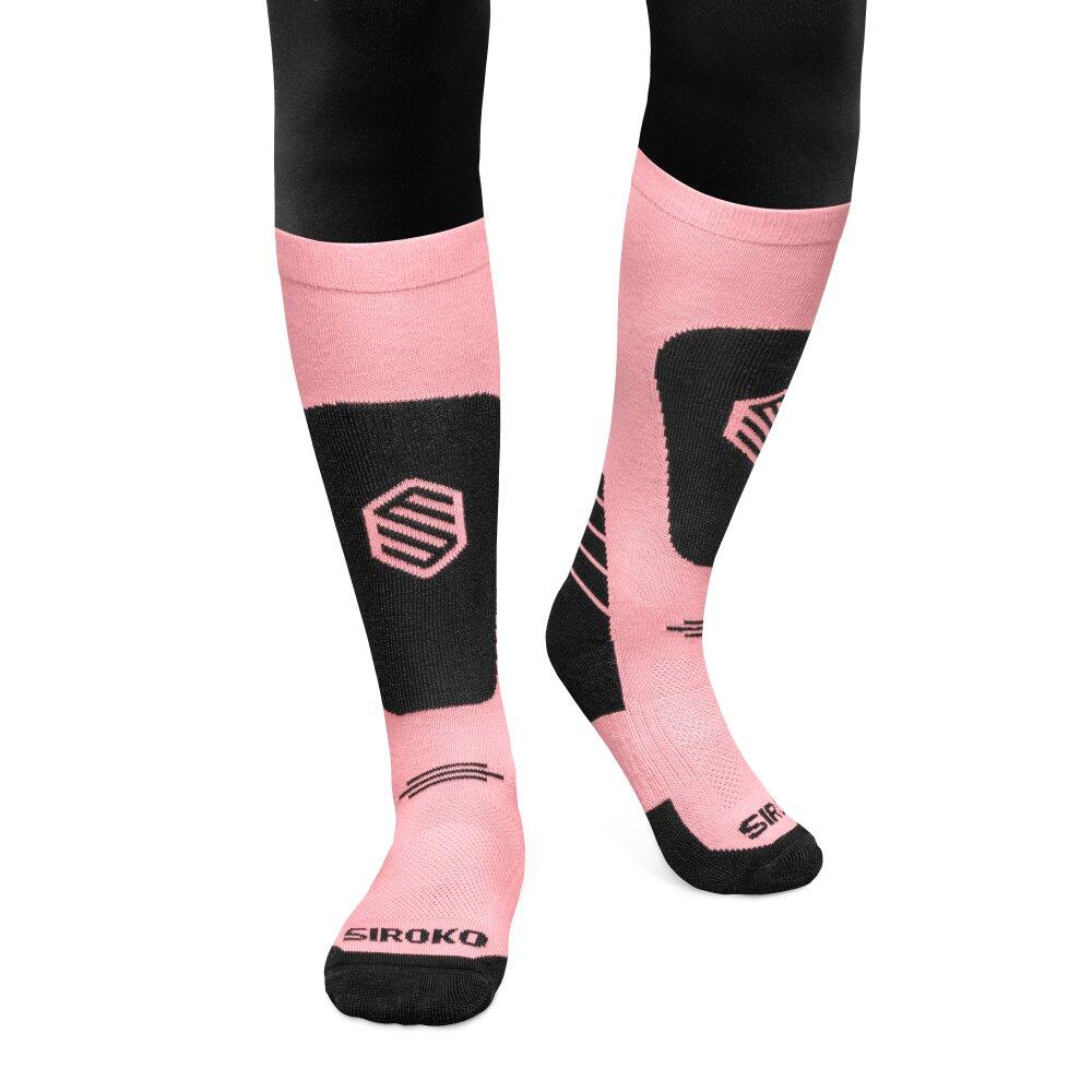 SIROKO Kids Winter sports ’ snowboard socks Sugar Pink
