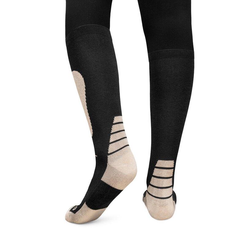 Meias de snowboard para criança Desportos de inverno Crianças Sharp Preto