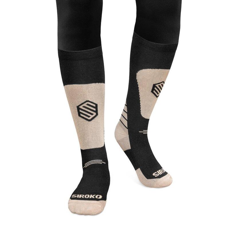 Calcetines para snowboard niños esquí y nieve Niños y Niñas Sharp Negro