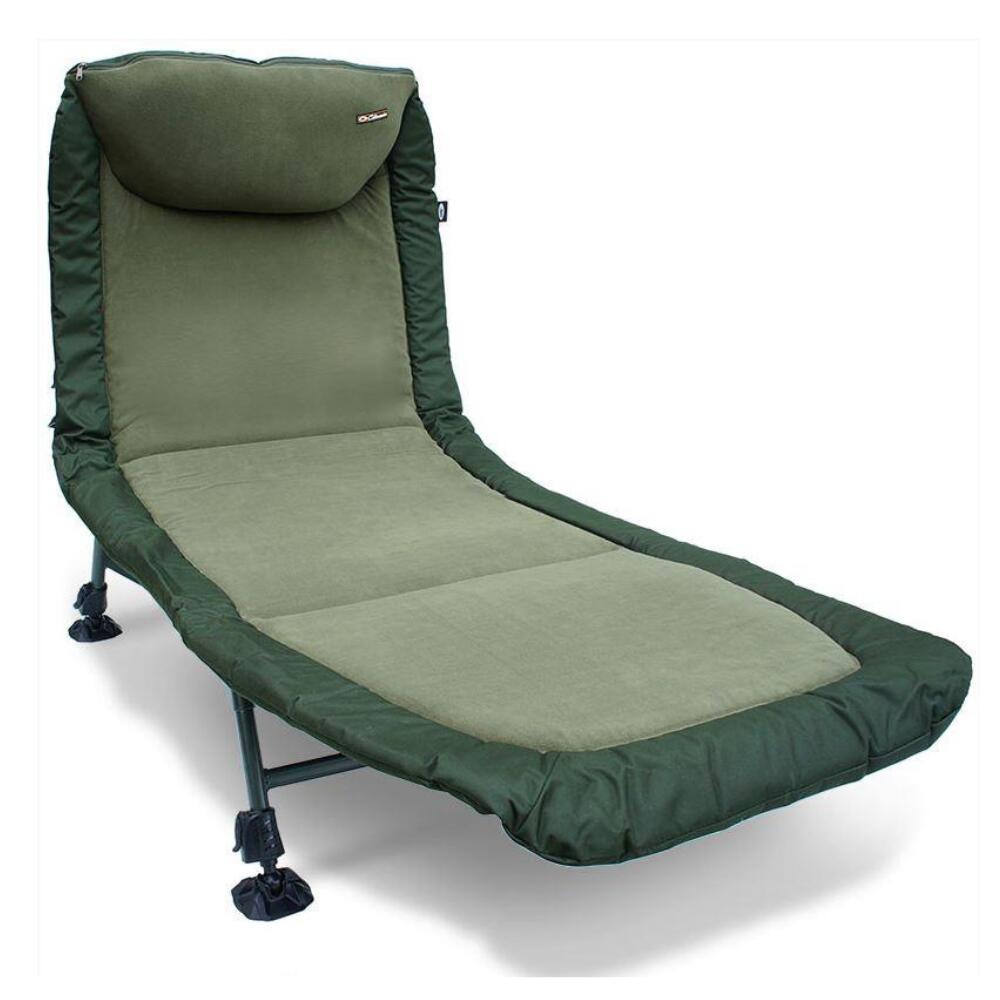 NGT NGT Classic 6-Leg Reclining Bed Chair with Fleece Lining and Pillow