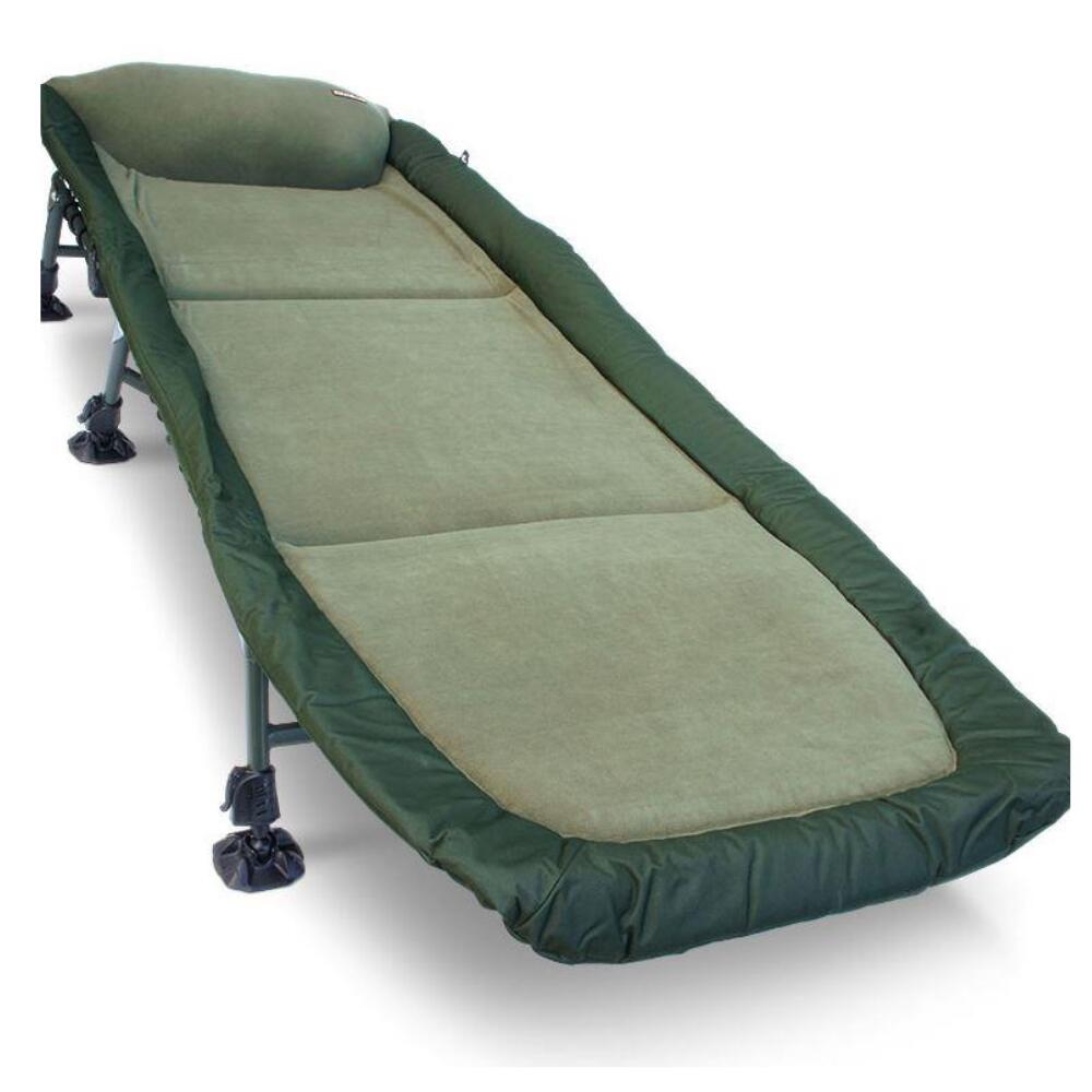 NGT Classic 6-Leg Reclining Bed Chair with Fleece Lining and Pillow 3/6