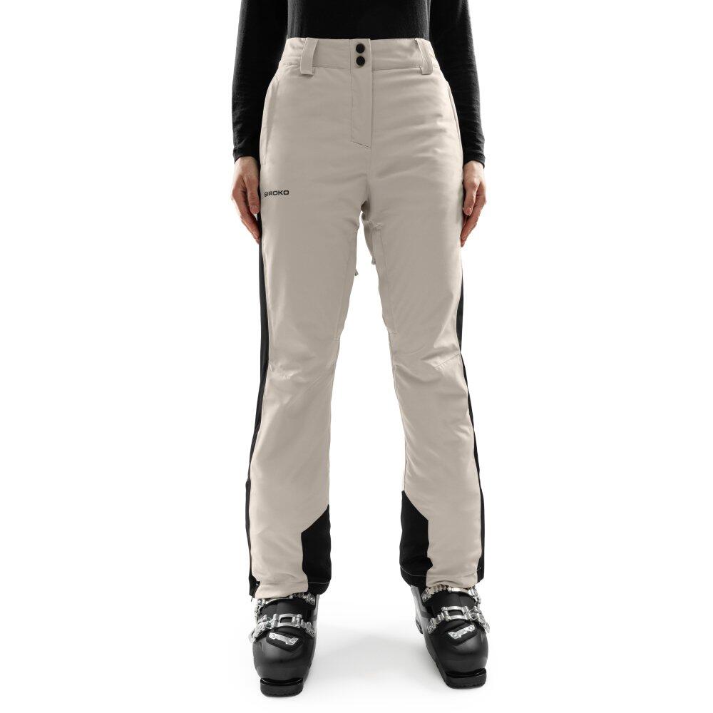 Siroko - Pantalon Ski Femme Sports D'Hiver P3-w Fitz Roy Beige - Pantalons - Beige - Decathlon