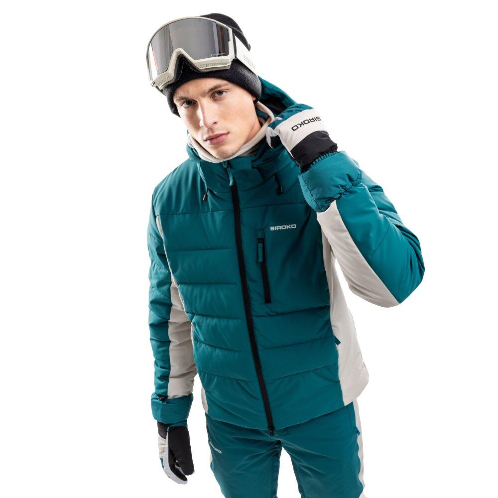 SIROKO Giacca da sci da uomo Sport invernali W7 La Hoya Verde