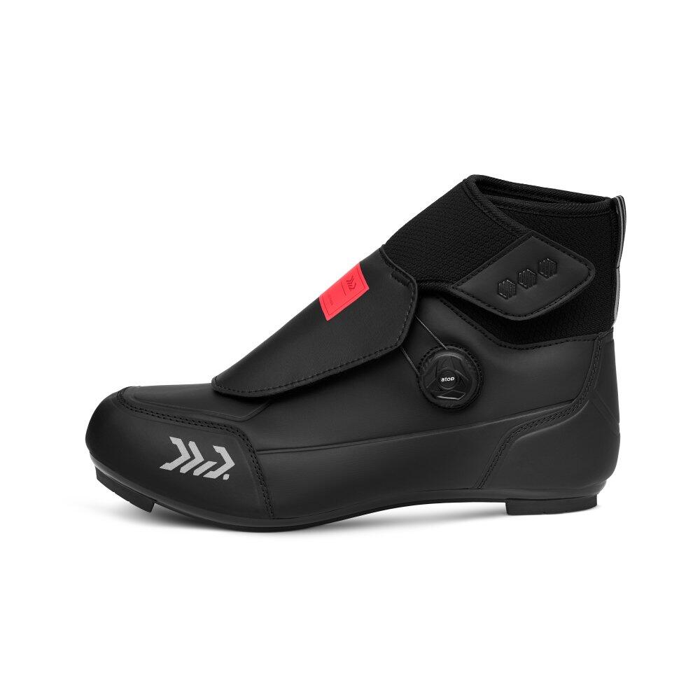 Men & Women Cycling winter road shoes DW Noord Black 2/7