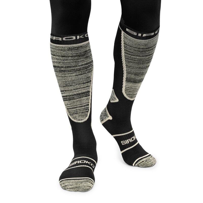 Skarpety narciarskie Sporty zimowe Siroko DAFFY Black