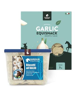 Equi Snack biscotti per cavalli all'aglio con confezione richiudibile