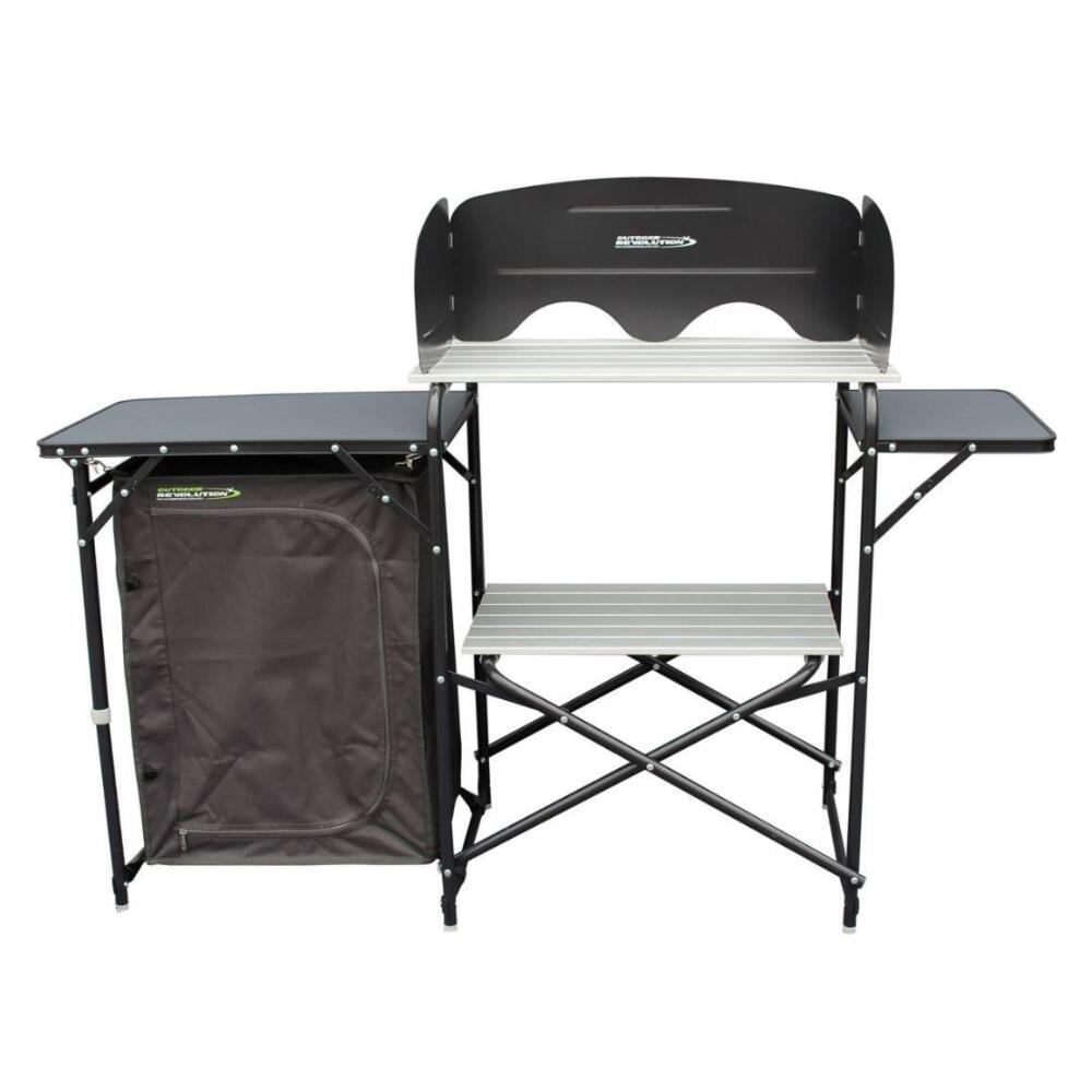 BLUE DIAMOND Outdoor Revolution Milazzo Multi Camp Kitchen Aluminium Top Shelves Storage