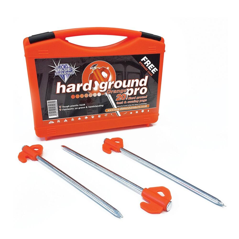 BLUE DIAMOND Blue Diamond Hard Ground Promo Pegs - Orange (case of 20)