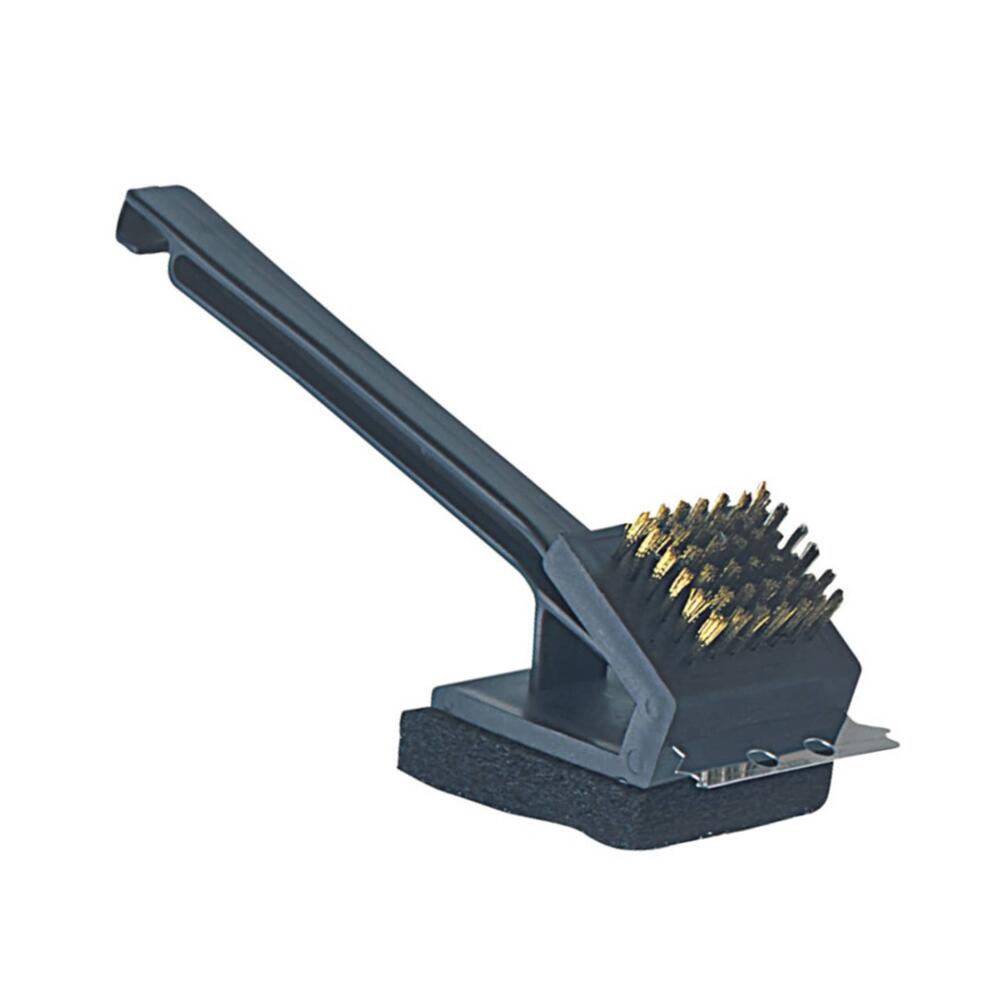 Campingaz 3-in-1 Durable Cleaning Brush Brass Bristles Scraper Tool BBQ Grills 3/3