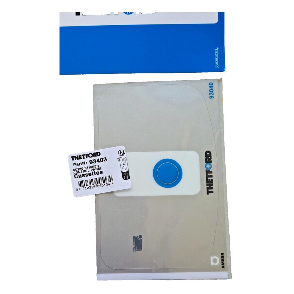 Thetford Control Panel Overlay Sticker C260 Toilet 3/3