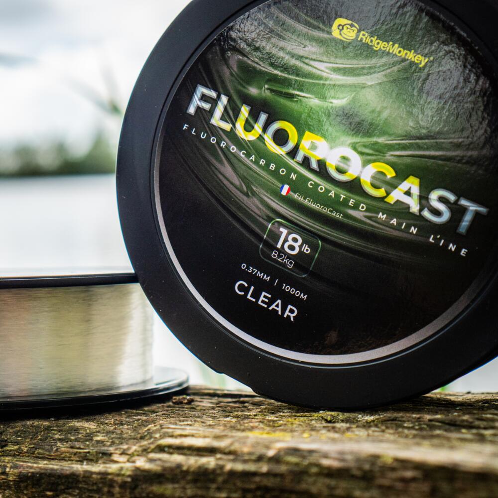 RidgeMonkey FluoroCast Fluoro Coated Mainline 0.37mm/18lb 3/3