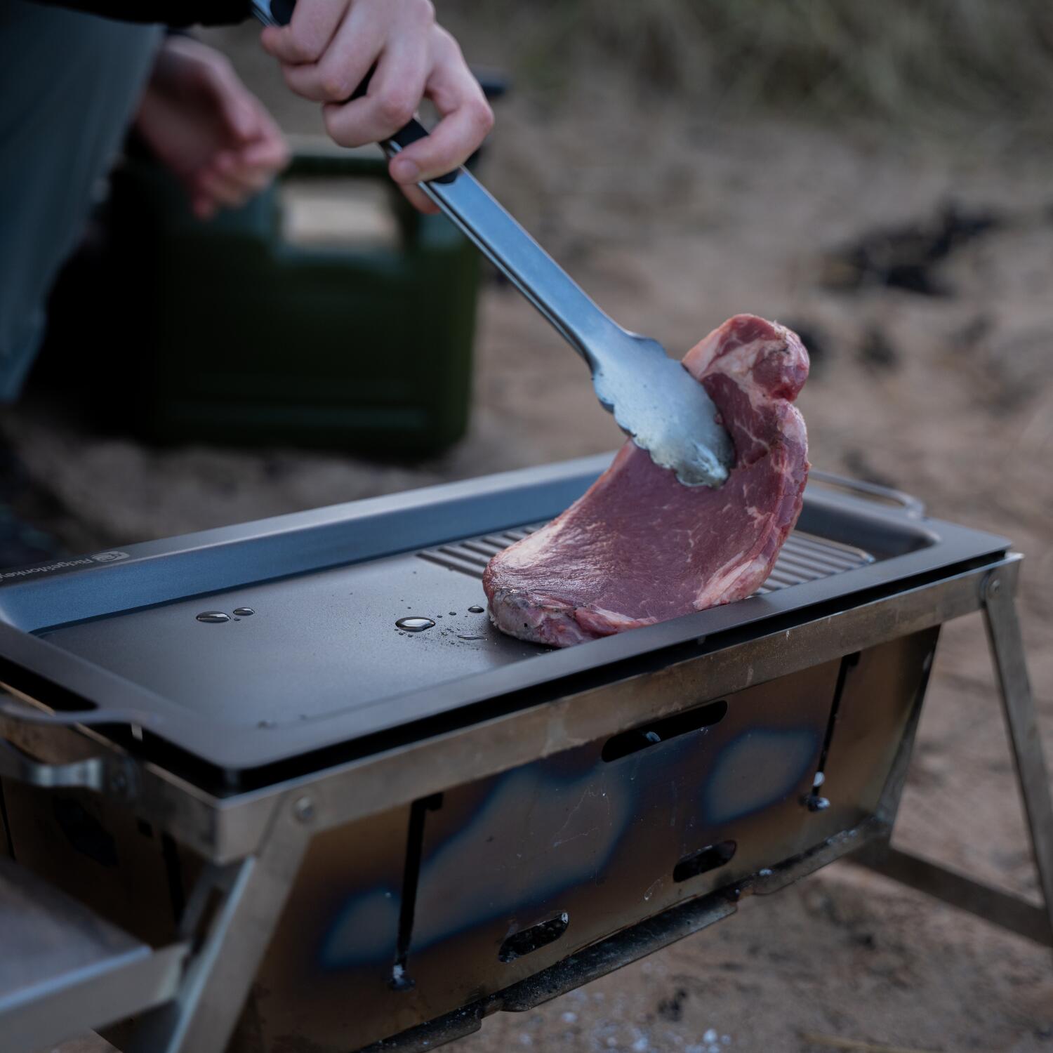 Placa de Cozinha RidgeMonkey Grilla BBQ - Ferro Fundido de Superfície Dupla 7/7