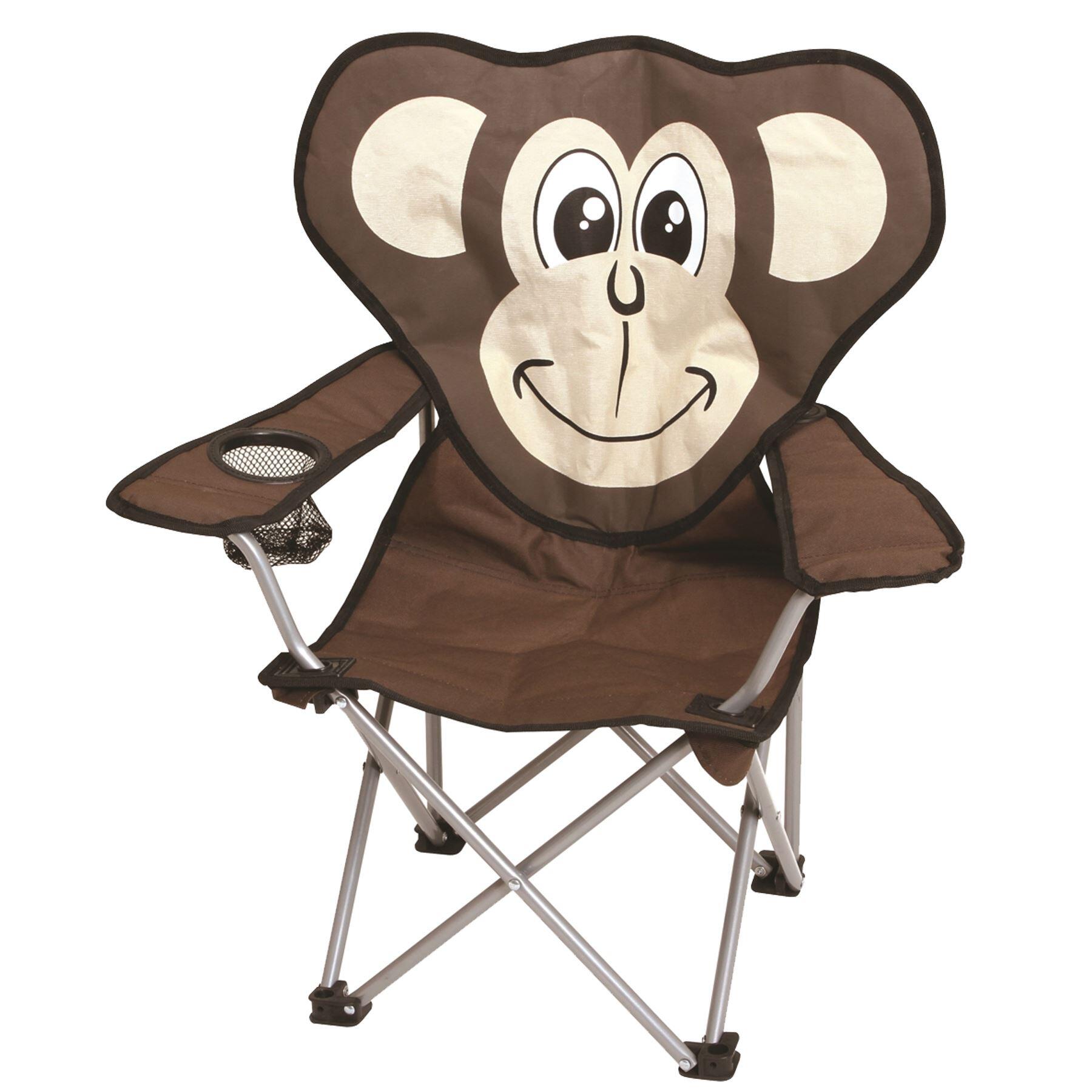 Kids Childrens Animal Monkey Fold Up for Folding Chair Camping Garden ...